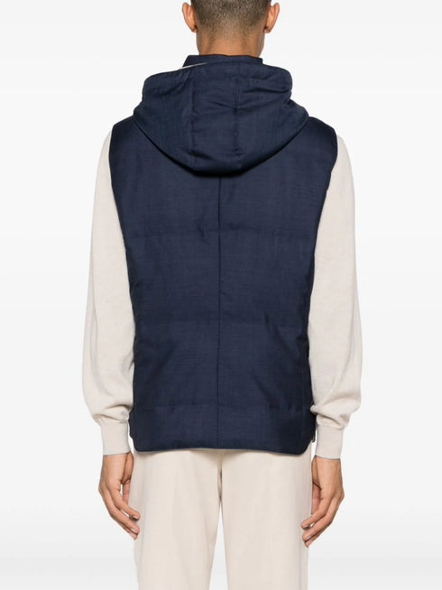 padded hooded gilet